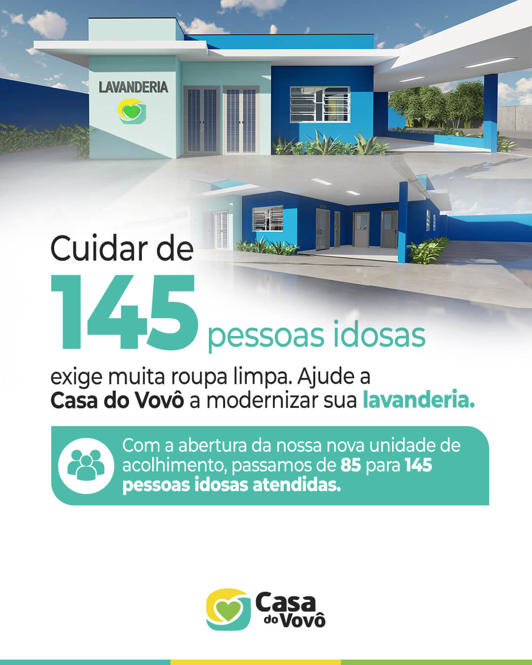 Projeto arquitetônico da nova lavanderia da Casa do Vovô